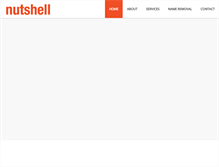 Tablet Screenshot of nutshellmarketing.com